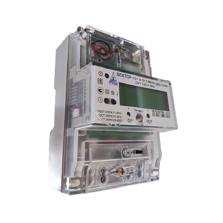 Счетчик электрической энергии однофазный электронный ВЕКТОР-101